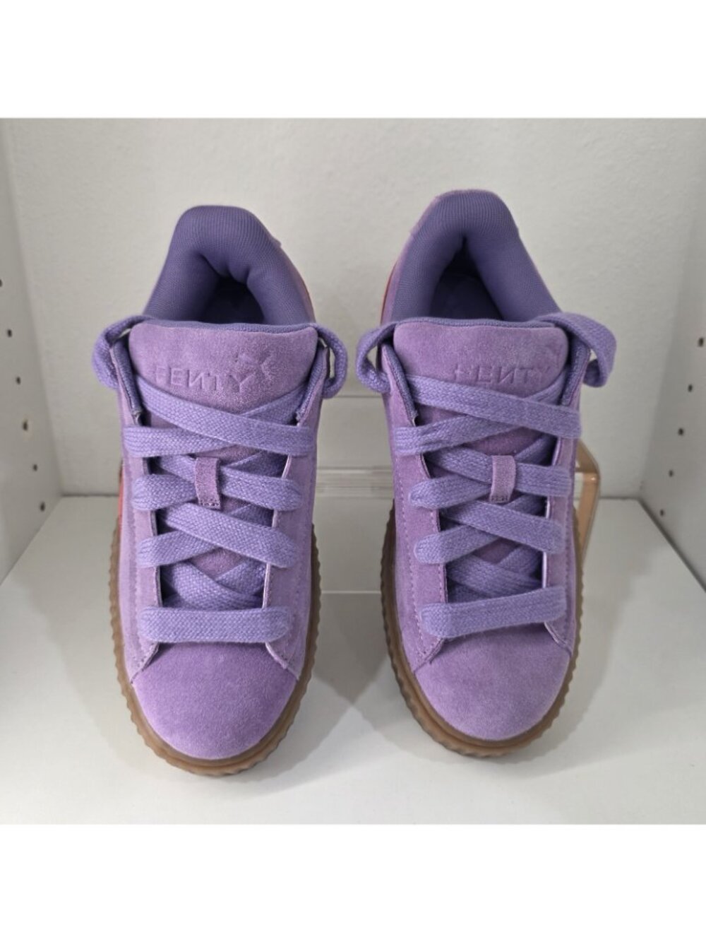 PUMA Rihanna X Fenty Creeper Phatty Lavender Red Shoes Sneakers NEW Womens 7.5 - Picture 3 of 11